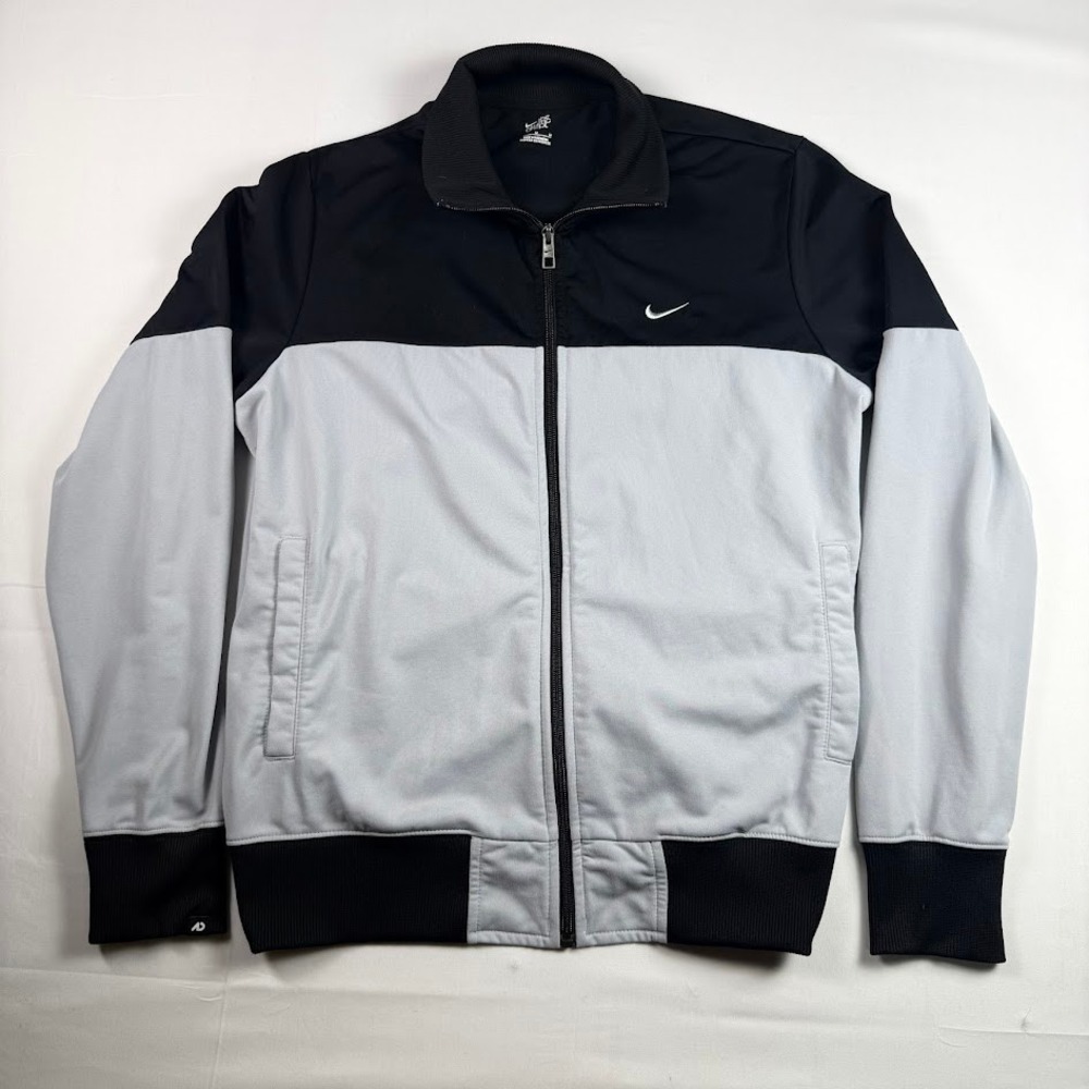 Nike The Athletic Dept Track Jacket Black Grey Colorblock Mens Medium 425408-010